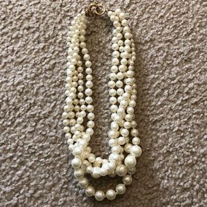 J. Crew Pearl Cluster Necklace